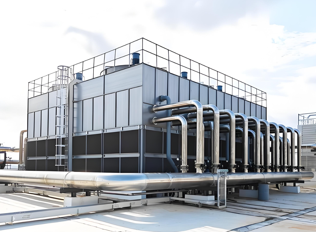 工业冷却塔冬季结冰