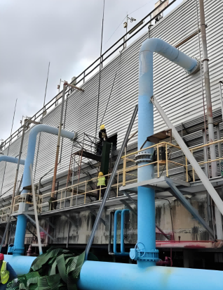 冷却塔钢结构的腐蚀问题